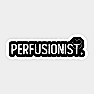 Perfusionist lucky clover simplistic design Sticker